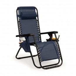 Leżak fotel ogrodowy plażowy składany zero gravity