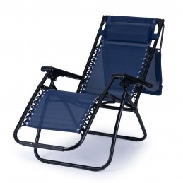 Leżak fotel ogrodowy plażowy daszek zero gravity